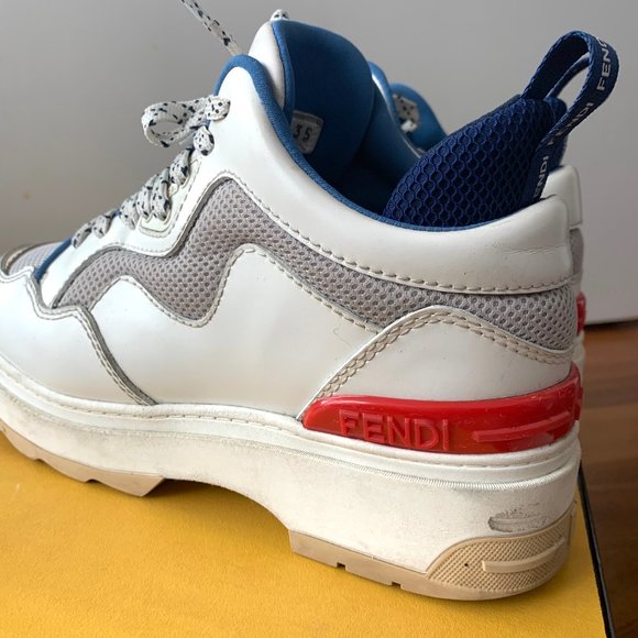 COPY - Fendi Colourblock Platform Sneakers US5.5 - Picture 5 of 7